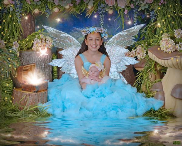 Elle and Adonai Pruitt in an enchanted fairy-tale photoshoot