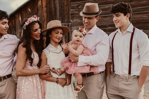 The Pruitt family with baby Elle