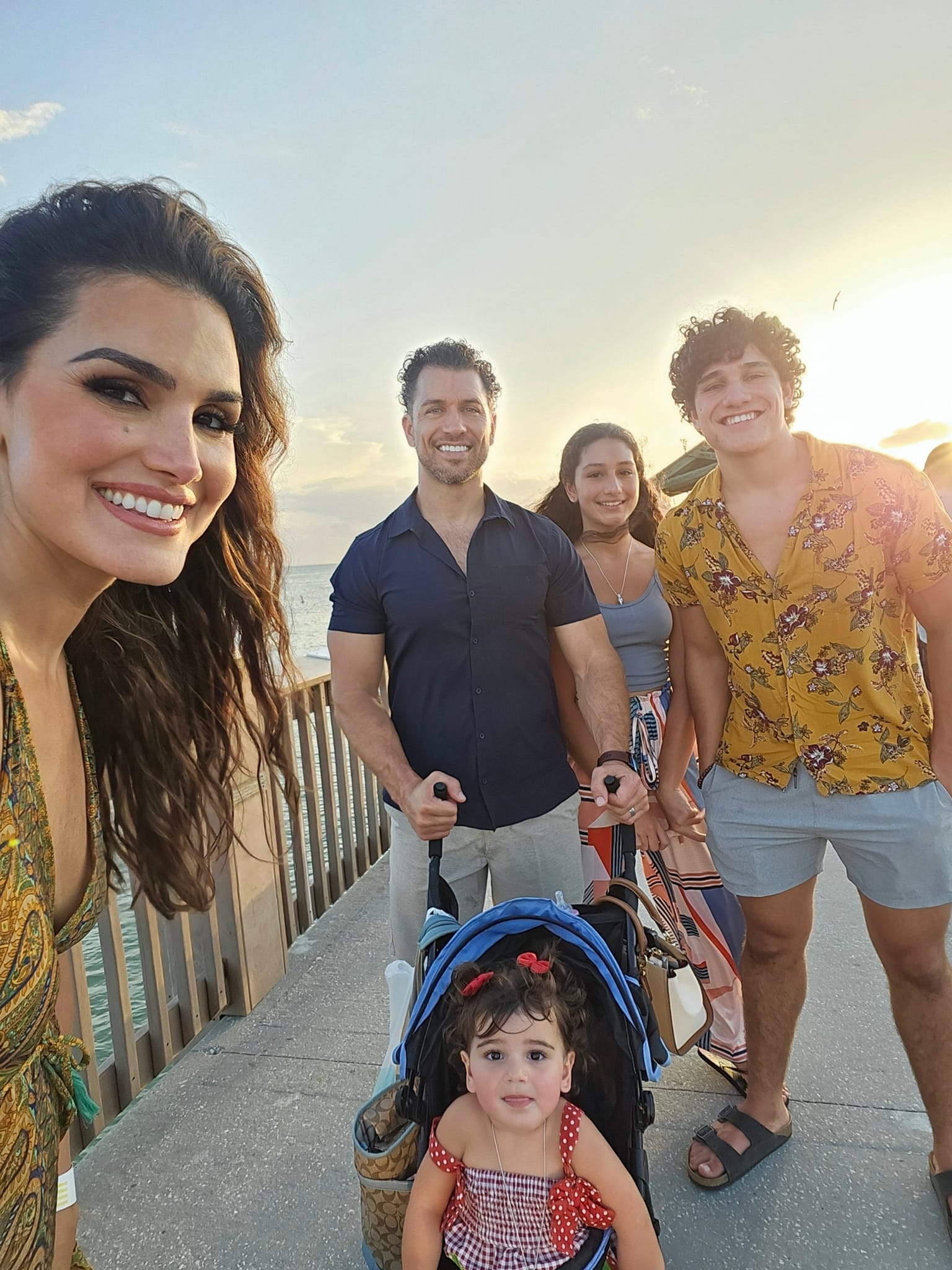The Pruitt family at the beach