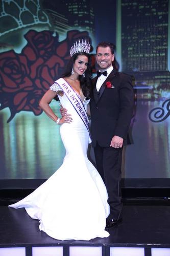 Priscilla and Sean Pruitt after winning Mrs. International 2016