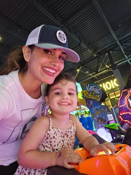 Priscilla with her youngest daughter Elle