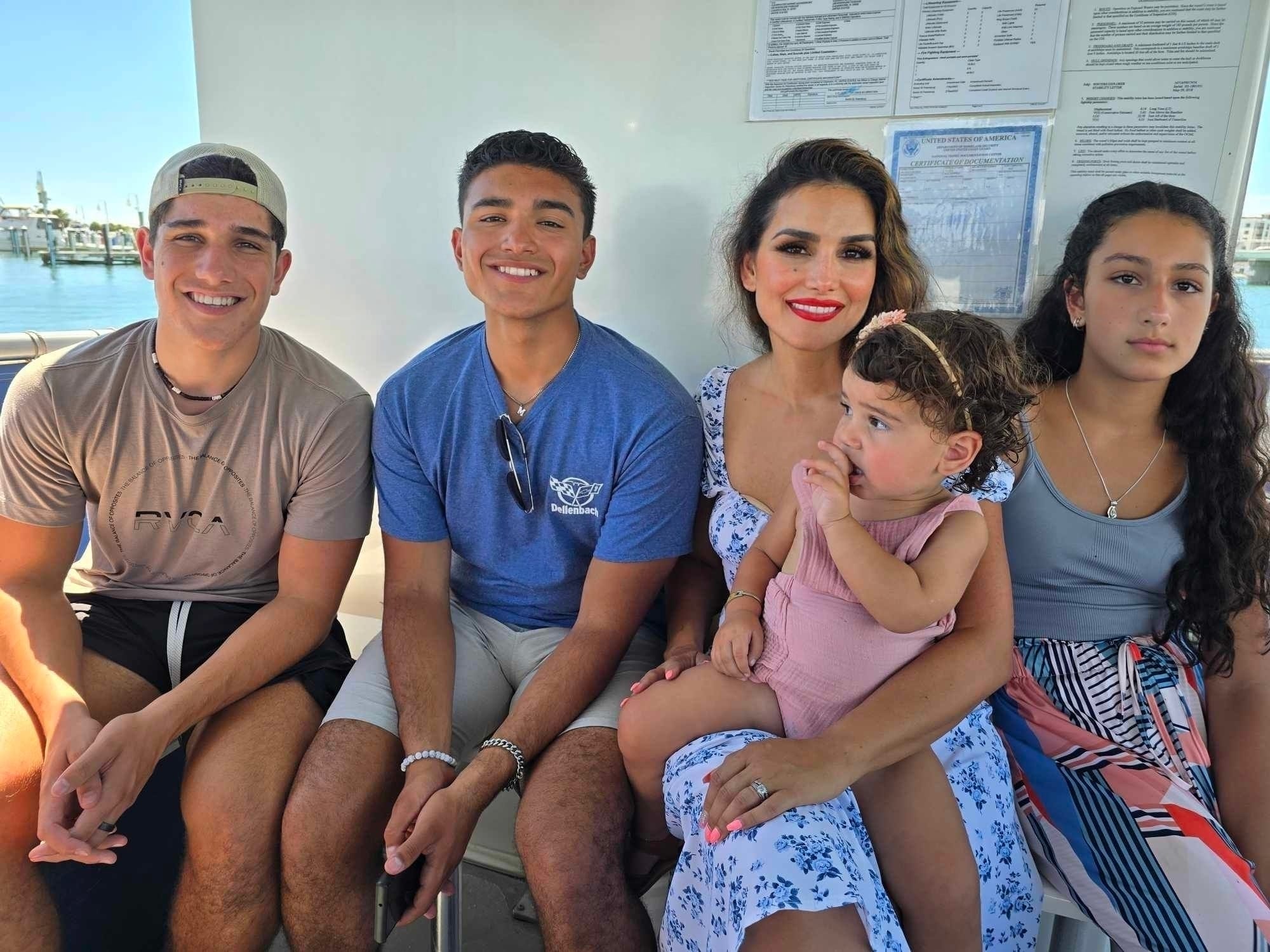 Priscilla with her kids