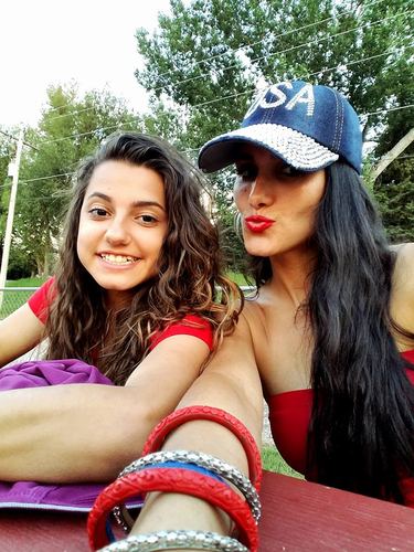 Priscilla with Naelyn, whom she lovingly calls her own daughter