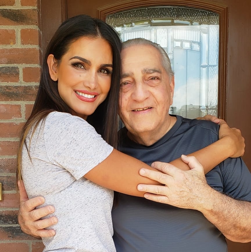 Priscilla with her father Rafael