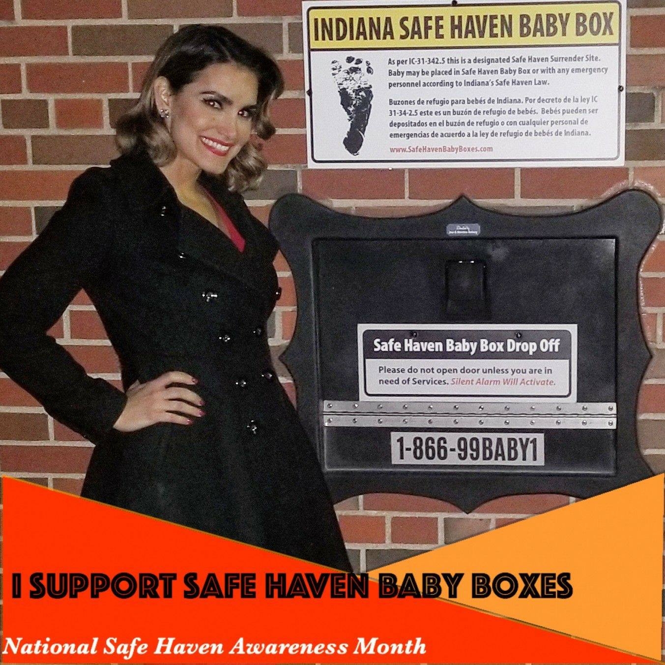 Priscilla Pruitt at a Safe Haven Baby Box