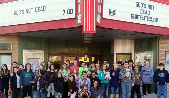 Priscilla and Sean Pruitt with their Wyoming youth group of over 100 kids